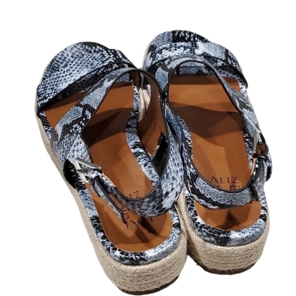 NATURALIZER blue black python snakeskin Espadrill… - image 3
